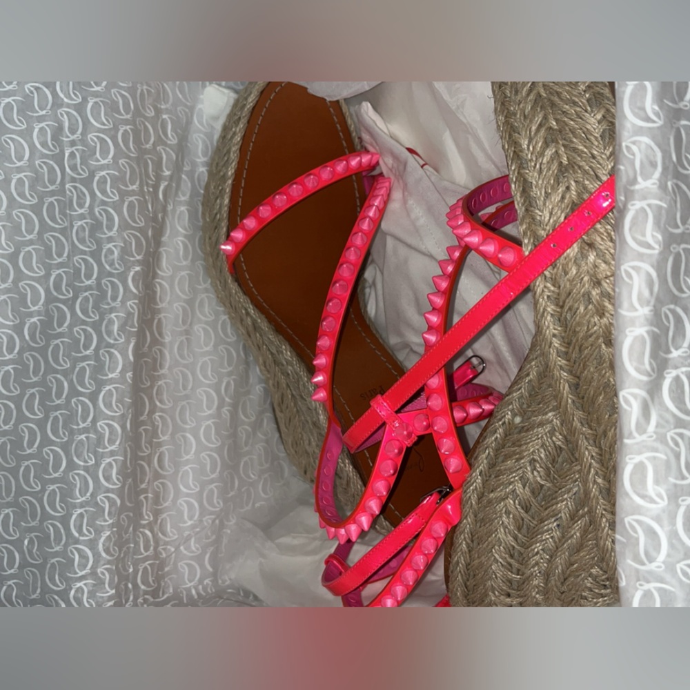 Brand New Christian Louboutin Wedge Sandal